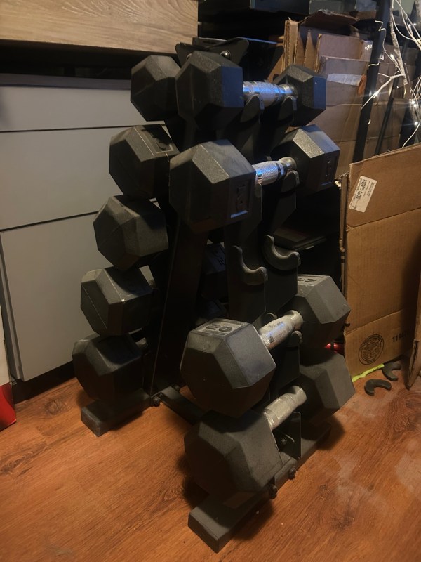 Dumbbell Set w/Rack 150 LBS.