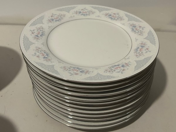 Fine China Plate Set of 12 (Willoughby)