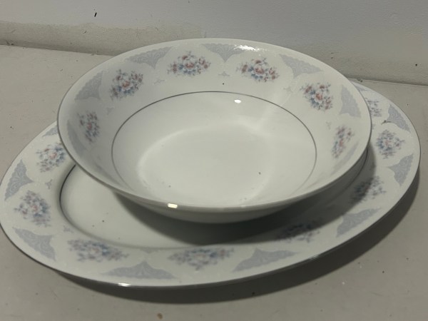 Fine China Serving Dish and Bowl (Willoughby)